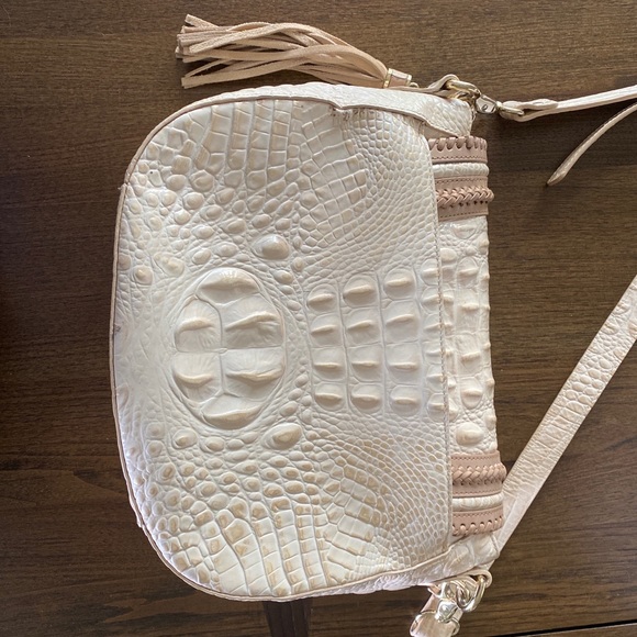 Brahmin Sonny Dalton Crossbody Sunglow Alligator Creme purse bag handbag - Picture 11 of 17
